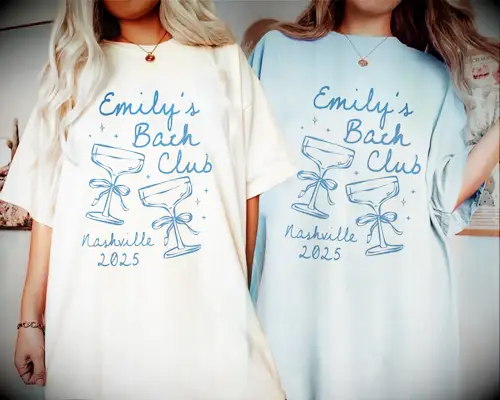 Martinis and matrimony bachelorette shirts