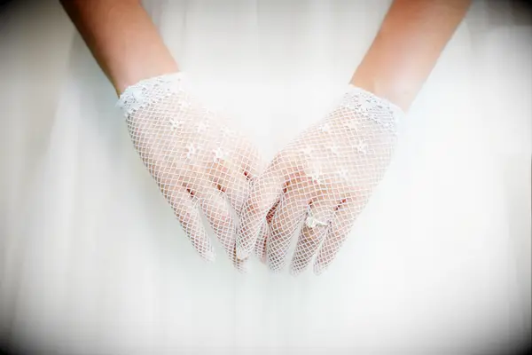 Lace gloves at Bridgerton themed bridal shower