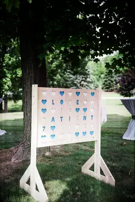 Outdoor lawn game idea for I Do BBQ party. 