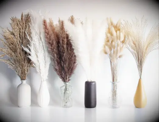 Dried Pampas Grass Boho Bridal Shower Bouquet Decoration