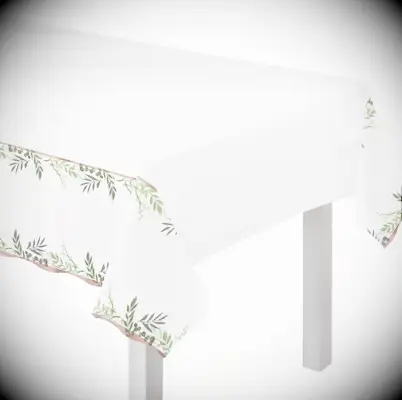 Love and Leaves Boho Bridal Shower Plastic Table Cover