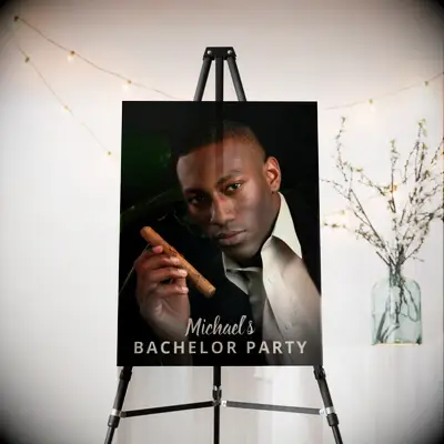 Custom Photo Bachelor Party Celebration Foam Board