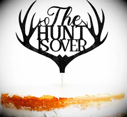 Black Glitter Antler 