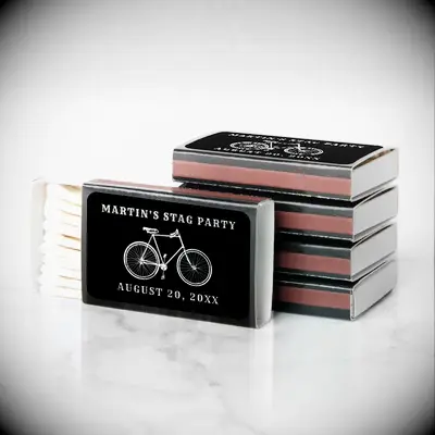 Bicycle bachelor party matches 