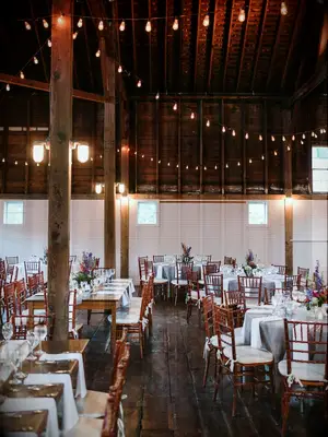 Rehearsal dinner in barn venue