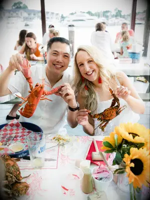 Seafood boil rehearsal dinner