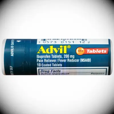 Travel sized advil pain and headache reliever for bachelorette hangover kit