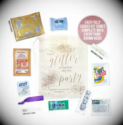 Taylor swift inspired bachelorette party drawstring pre made hangover kit 