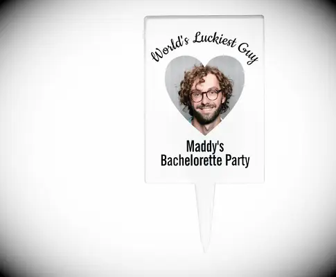 Custom cupcake topper for bachelorette party