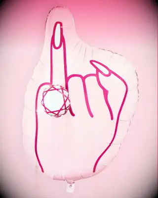 Ring balloon for bachelorette party