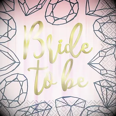 Bride to be napkins for bachelorette party