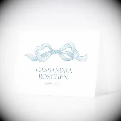 Customizable bridal shower placecards