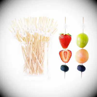 Pearl appetizer skewers bridal shower decor