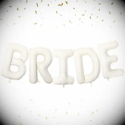 Bride letter balloons for bridal shower