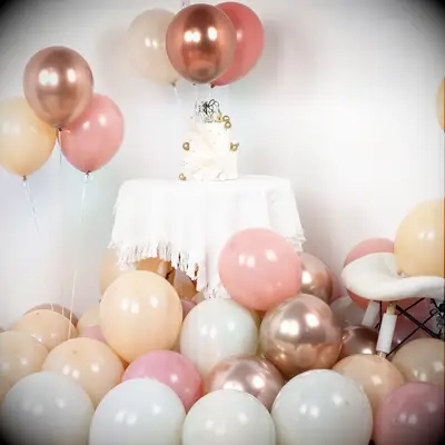 Pink and gold balloon kit bridal shower decor