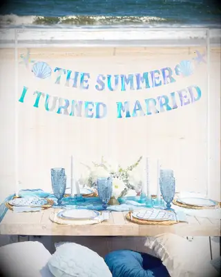 The Summer I Turned Married bridal shower banner