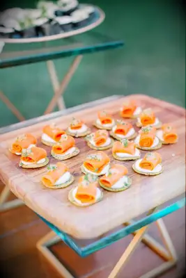 Smoked Salmon Crackers bridal shower appetizer idea