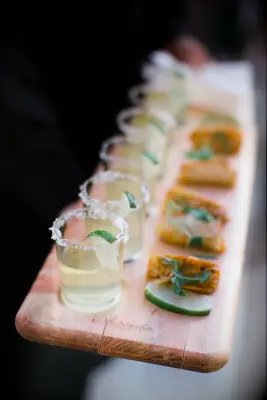 Tacos and Margaritas bridal shower appetizer idea