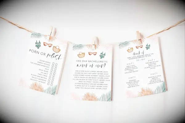Fun beach-themed bach party games