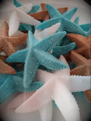 beach themed bridal shower starfish soap favors