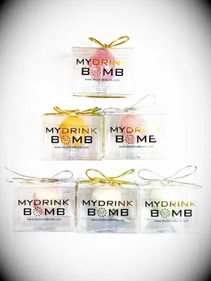 My Drink Bomb bridal shower favor selection