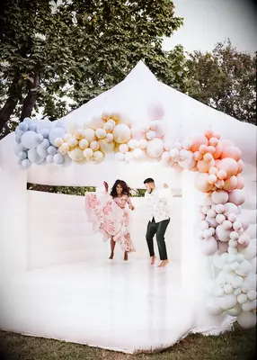 Bounce house couples shower theme