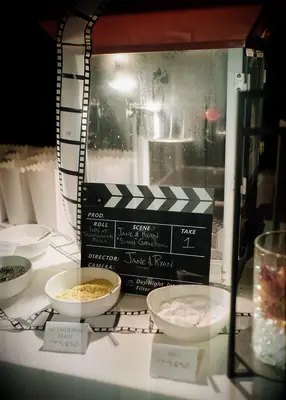 Movies and popcorn couple shower theme