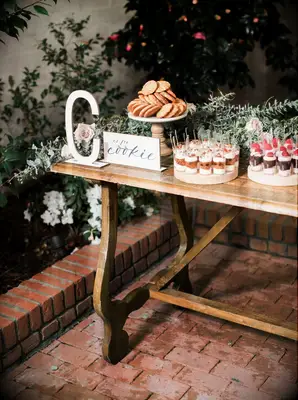 Rustic cake table idea for bridal shower. 
