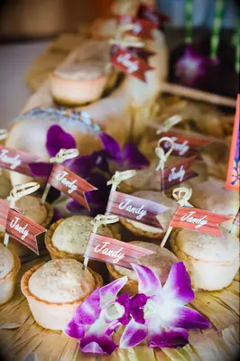 Mini pastry dessert idea for bridal shower. 