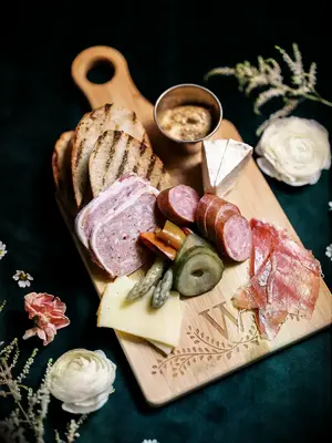 Individual Bridal Shower Charcuterie Board Idea