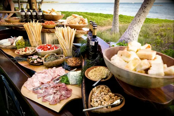 Bridal Shower Charcuterie With Separate Sections