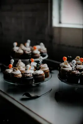 Halloween-Themed Bridal Shower Cupcakes