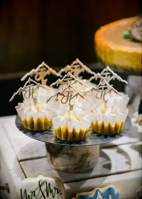 Mountain-Inspired Bridal Shower Cupcakes