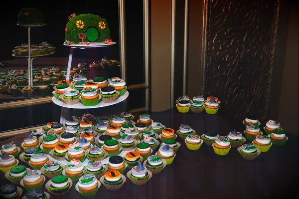 Lord of the Rings inspired bridal shower cupcake table
