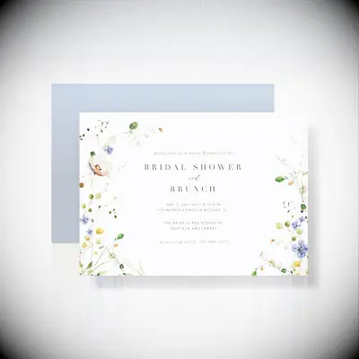 Bridal Shower and Brunch wedding shower invitation wording example