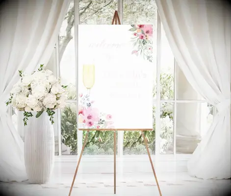 Petals and Prosecco Brunch and Bubbly Bridal Shower Welcome Sign