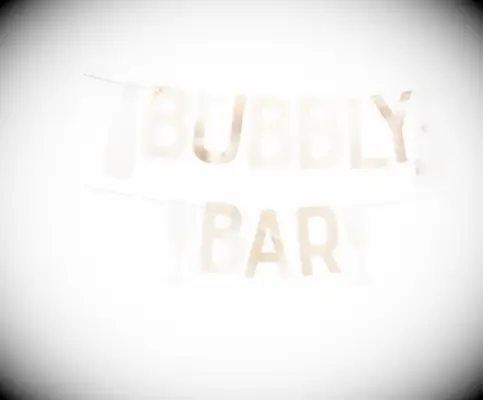 Gold Bubbly Bar Bridal Shower Garland