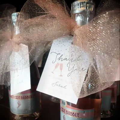 Brunch and Bubbly Custom Champagne Bridal Shower Favor Tag