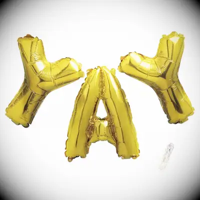 YAY foil balloons for your engagement party