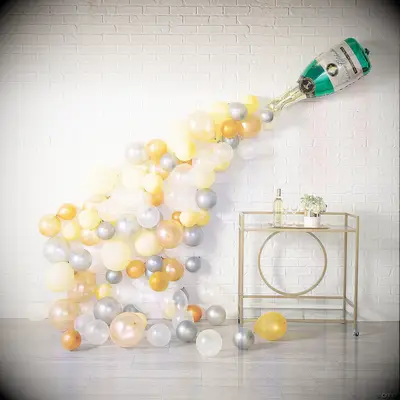 Champagne bottle balloon kit engagement party decoration idea