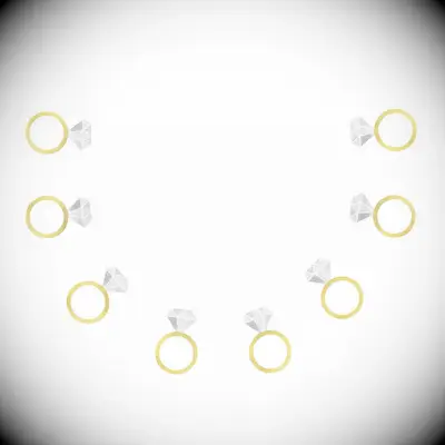 Engagement ring banner, garland for your party