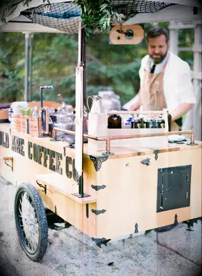 bridal shower brunch idea gourmet coffee cart for hire