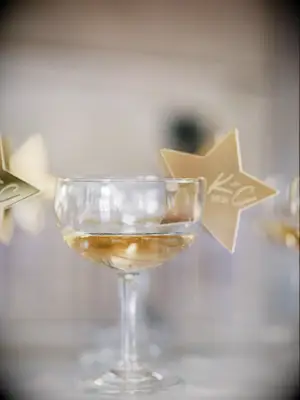 Gold Star Drink Marker bridal shower drink idea