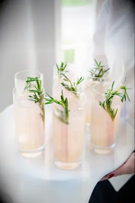 Fresh Herb-Infused Sweet Tea bridal shower cocktail