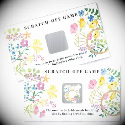 Scratch-Off Game for your bridal shower activities