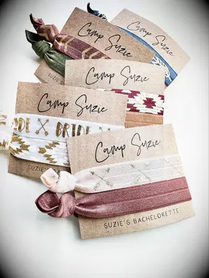 Bachelorette Camp-Themed Hair Ties