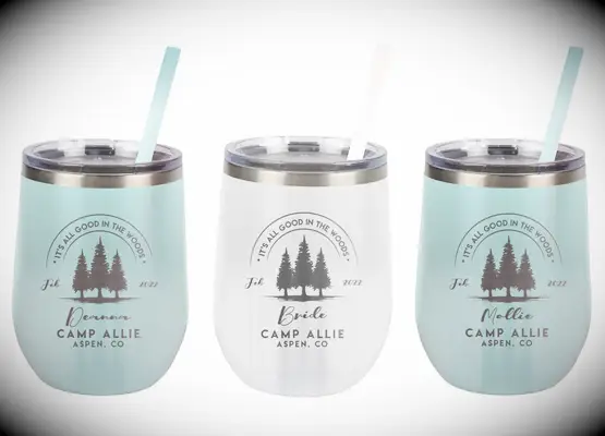 All Good In the Woods Wine Tumbler