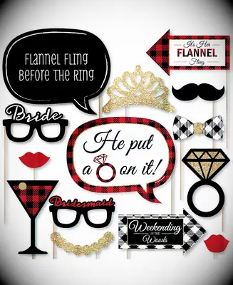 Flannel Fling Bachelorette Photo Booth Props
