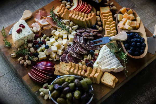 Cheese board for Italian-themed bridal shower