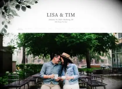 Elegant Greenery White design